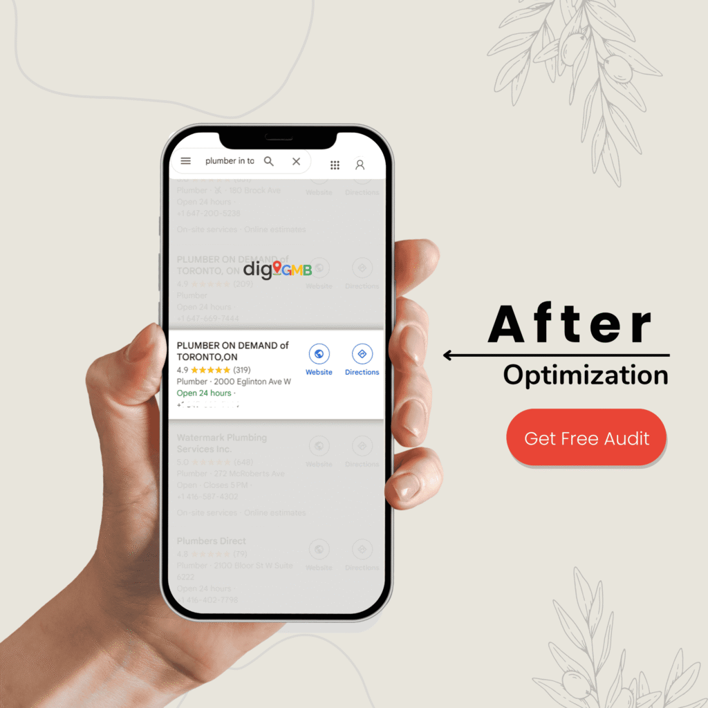 Optimized 5-star Google listing for Houston plumber with 25 photos and ‘Open 24/7